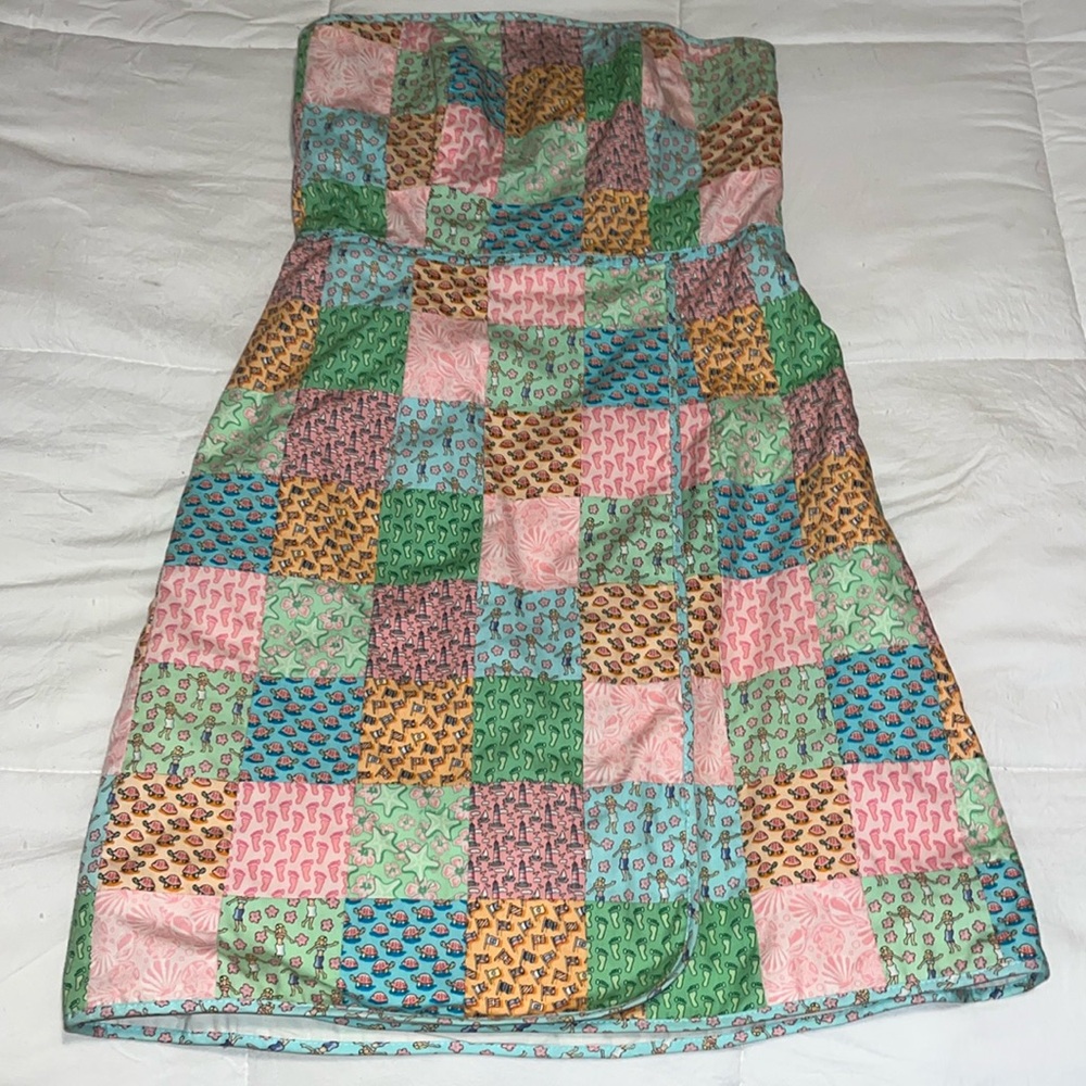 Vineyard Vines strapless dress size 0 EUC!
